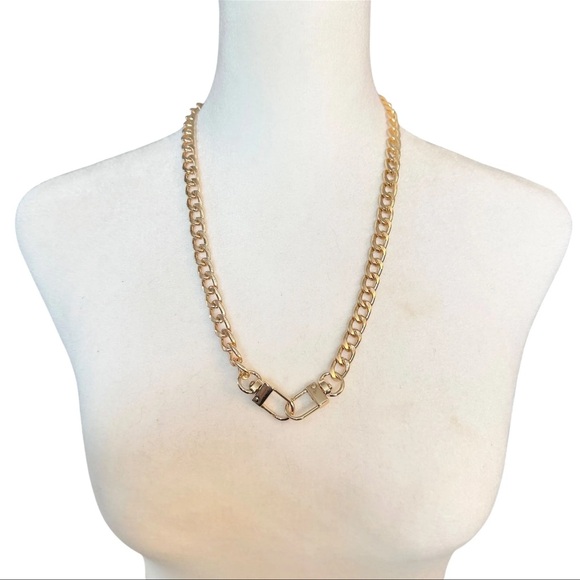 Gold Plated 23" Chunky Chain Necklace - Picture 4 of 4